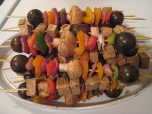 Tofu and Vegetable Kebabs